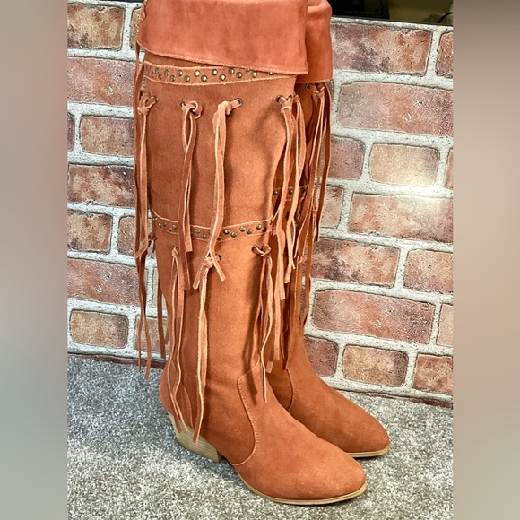 Mojo Moxy Toreador womens over the knee Tall boots size 8 - Picture 1 of 10